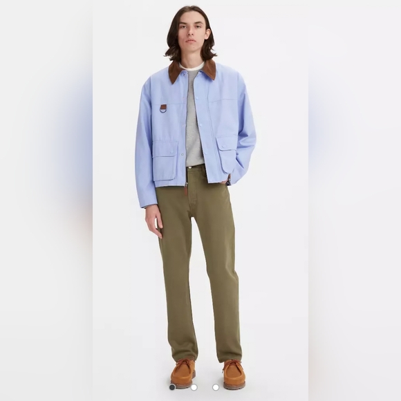 Levi's 501 93 Moss Green Cotton Non Stretch Straight Leg Jeans 36x31 - Picture 2 of 16